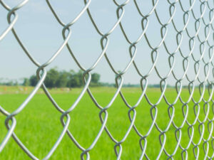 Galvanized chain link fence in Georgia by Accent Fence