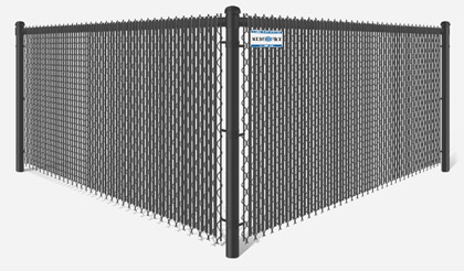 Commercial Chain Link semi-privacy fencing in Atlanta Georgia